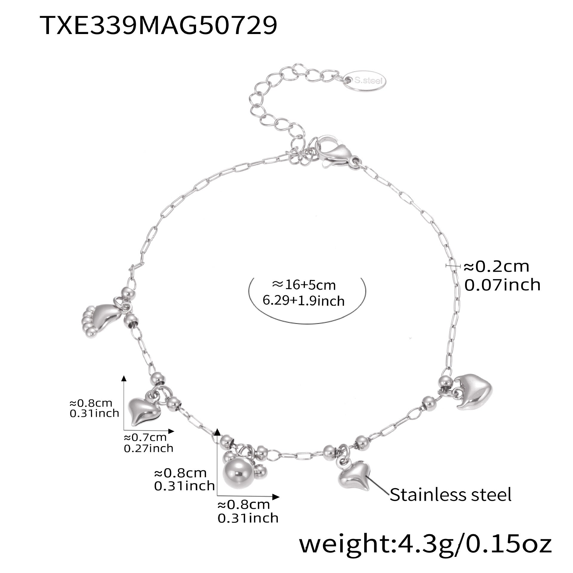 Bear & Y-Shape Tassel Necklace, Bracelet & Anklet Collection