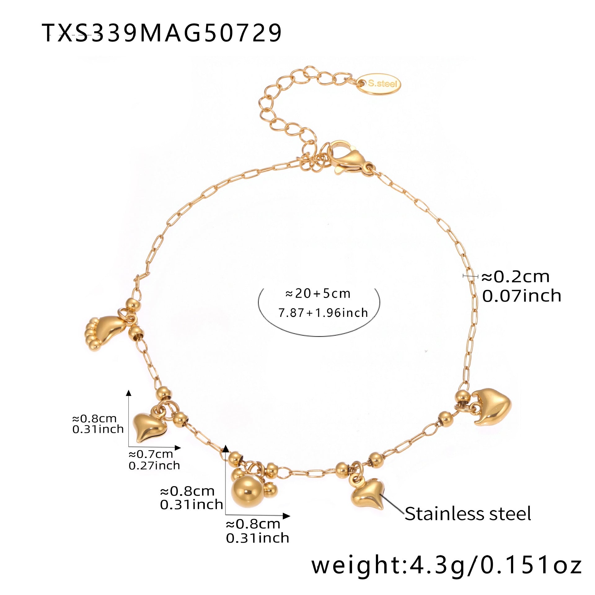 Bear & Y-Shape Tassel Necklace, Bracelet & Anklet Collection