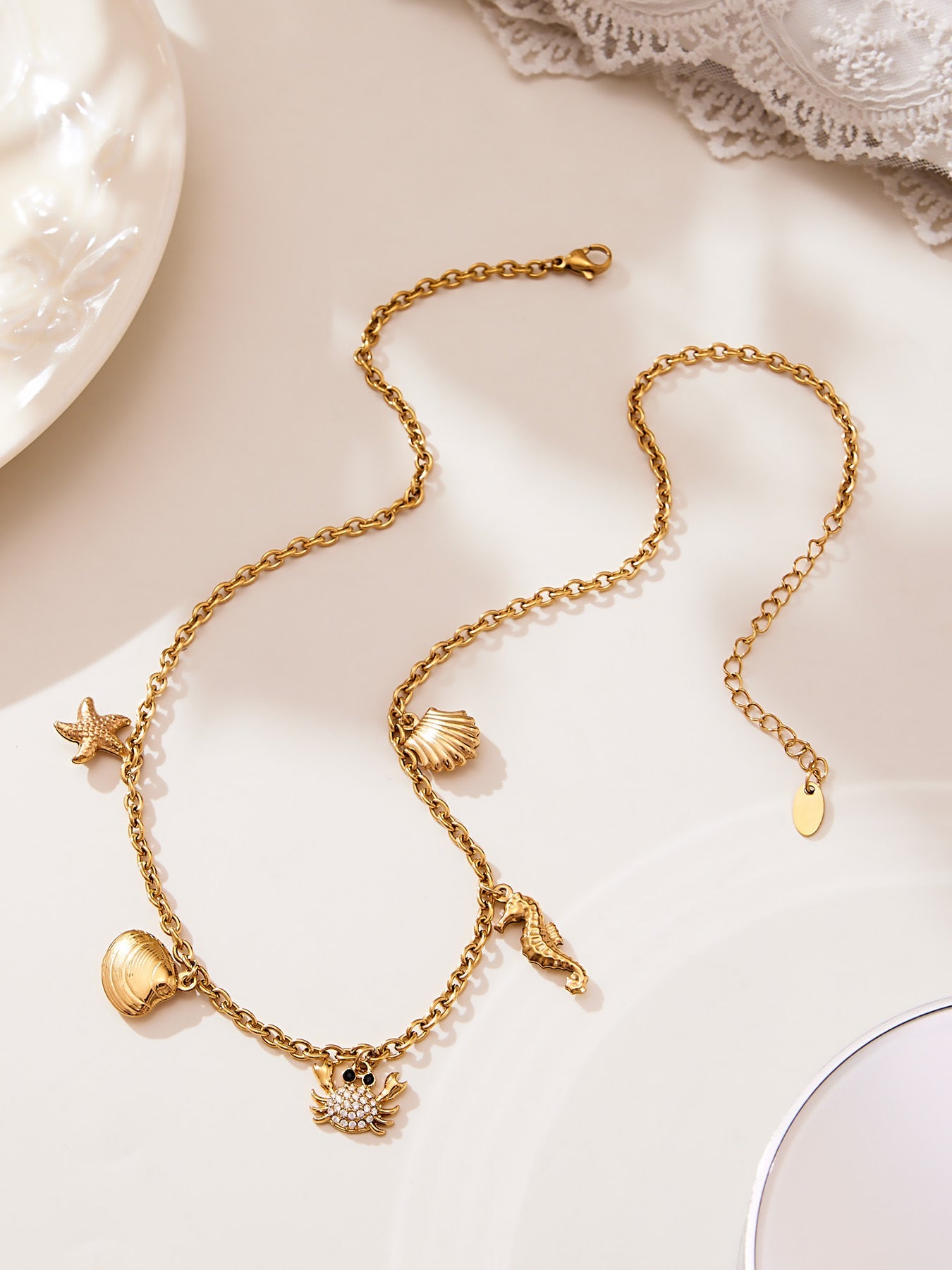 Ocean & Fruit Charm Jewelry Collection