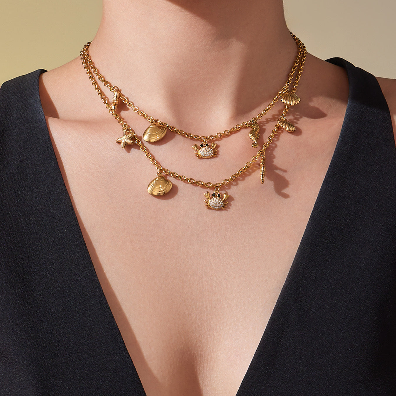 Ocean & Fruit Charm Jewelry Collection