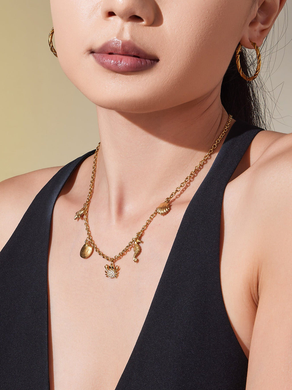 Ocean & Fruit Charm Jewelry Collection