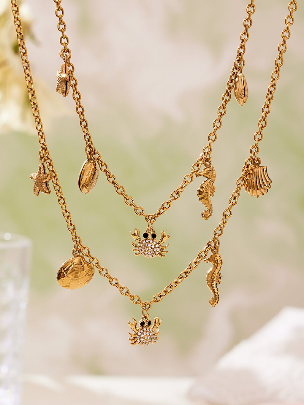 Ocean & Fruit Charm Jewelry Collection