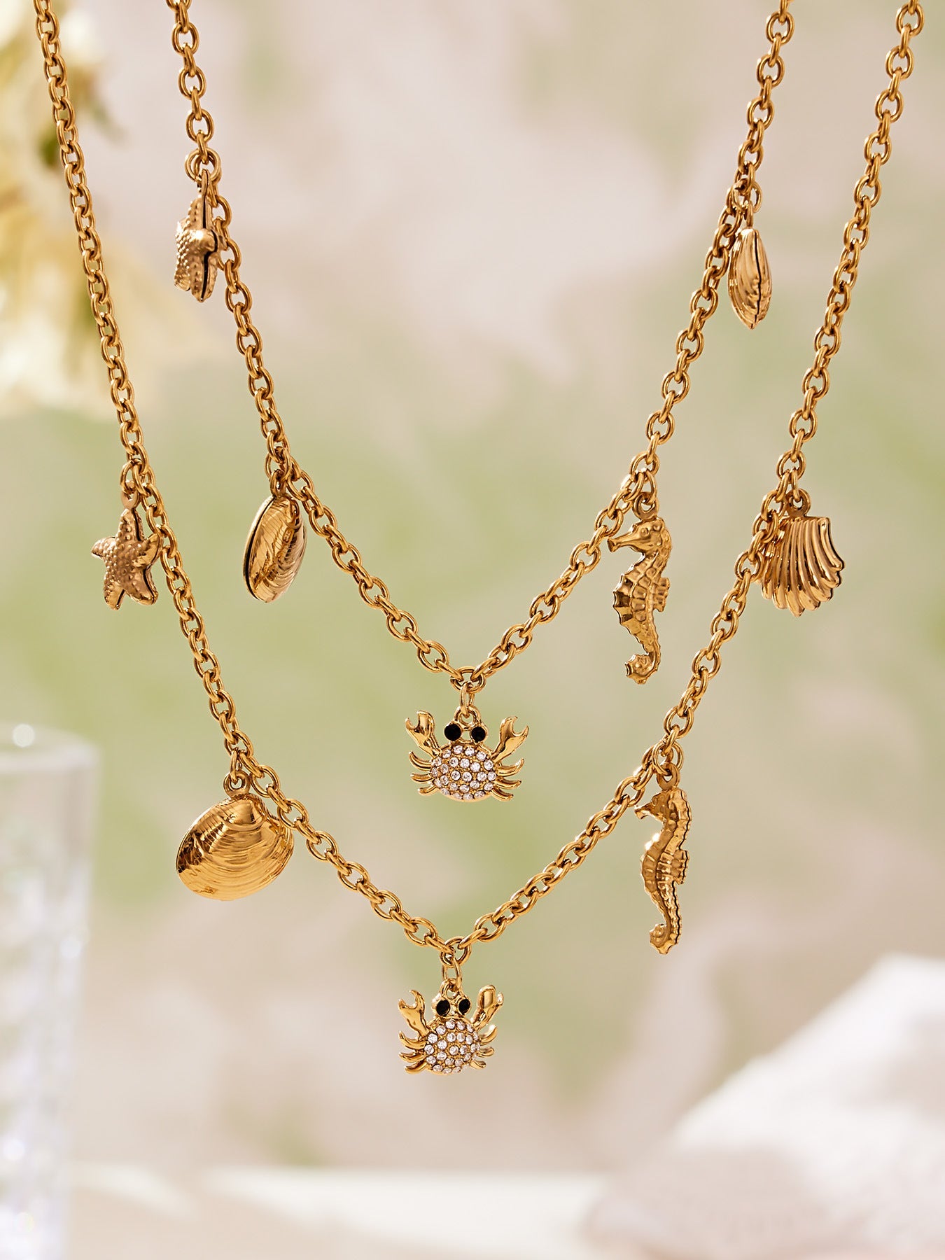 Ocean & Fruit Charm Jewelry Collection