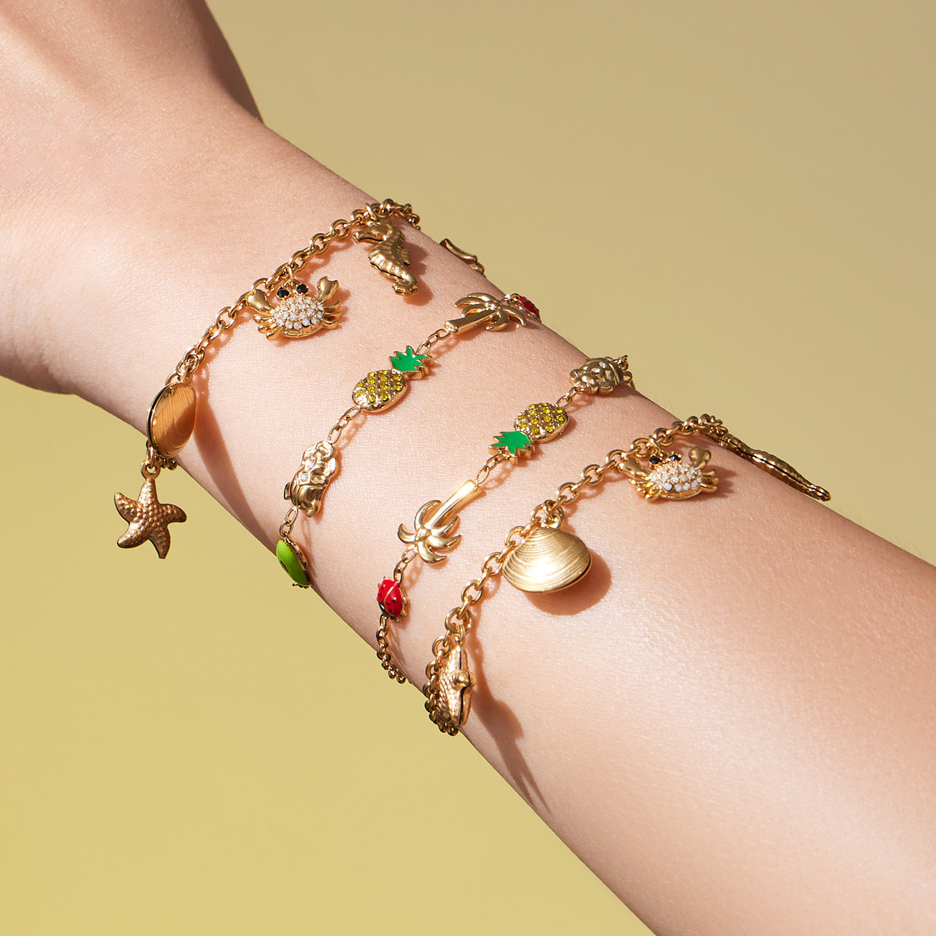 Ocean & Fruit Charm Jewelry Collection
