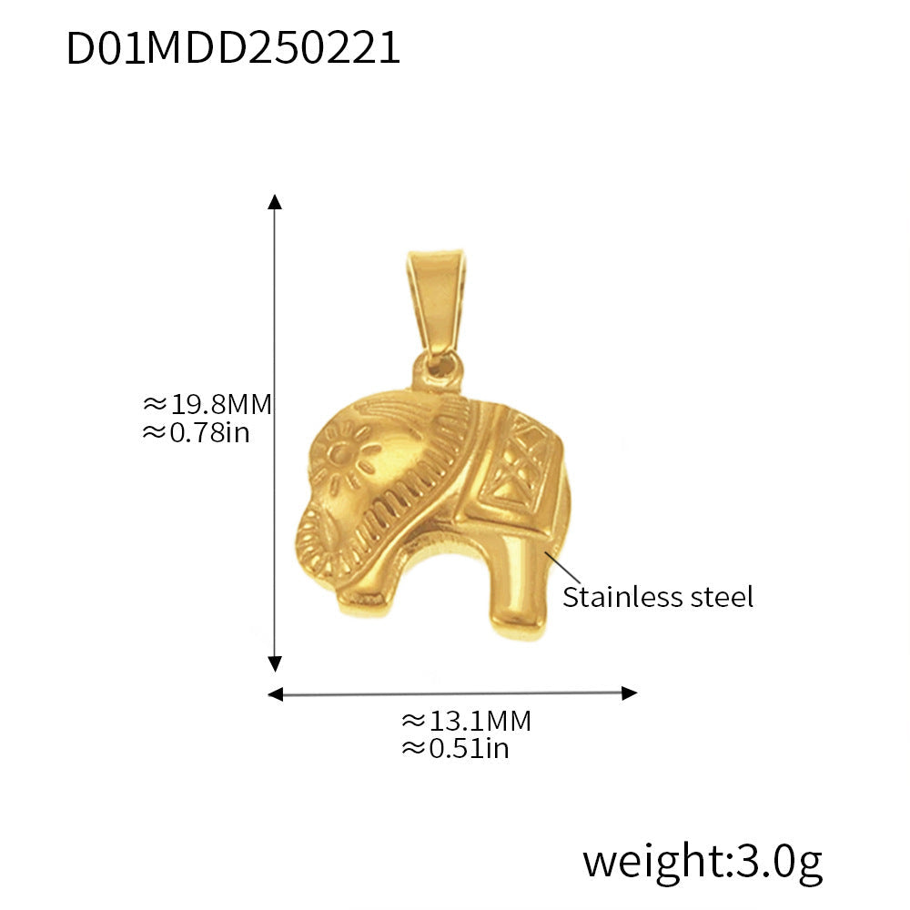 Gold Pendant Charm Necklace
