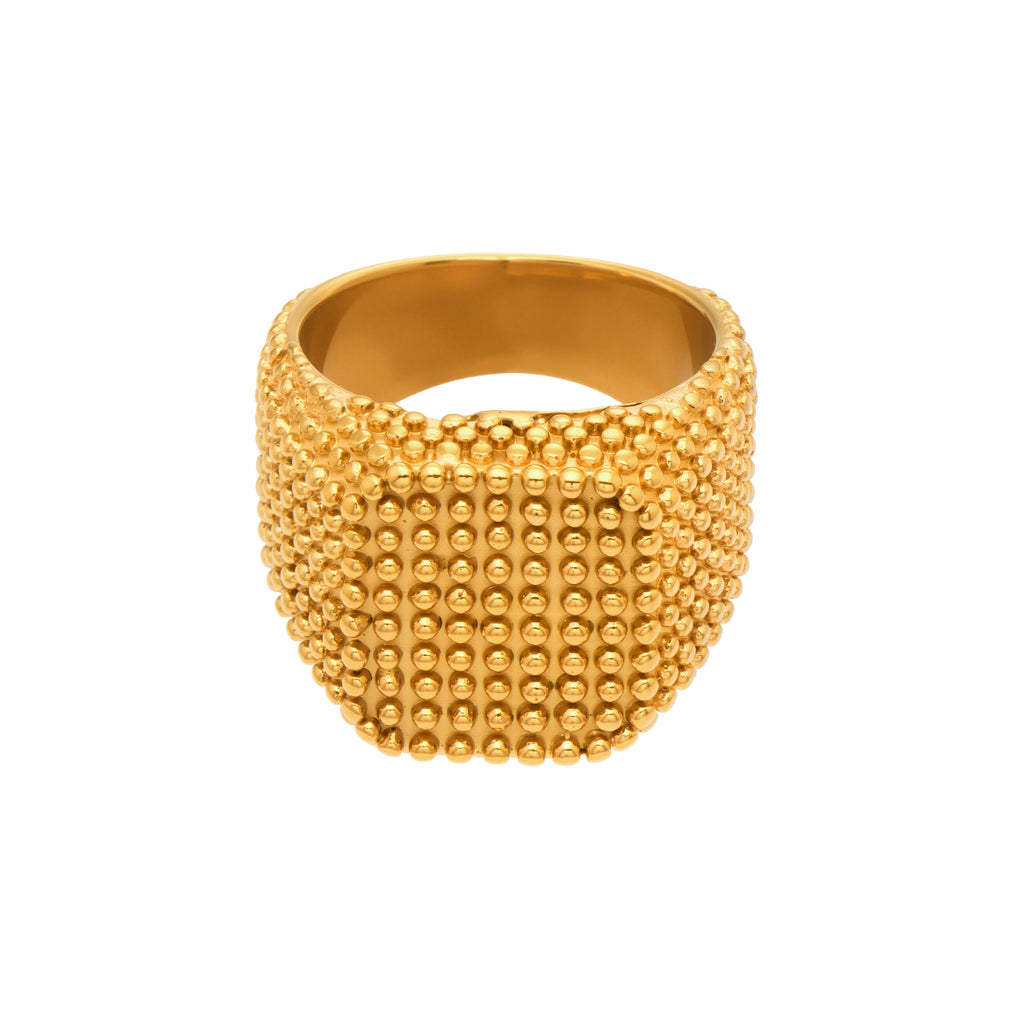 Vintage Square Wide Band Ring