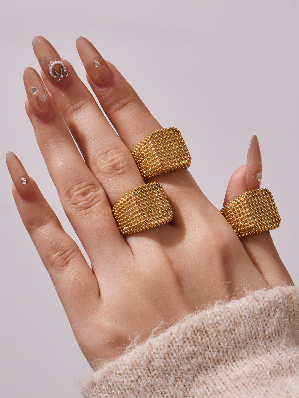 Vintage Square Wide Band Ring