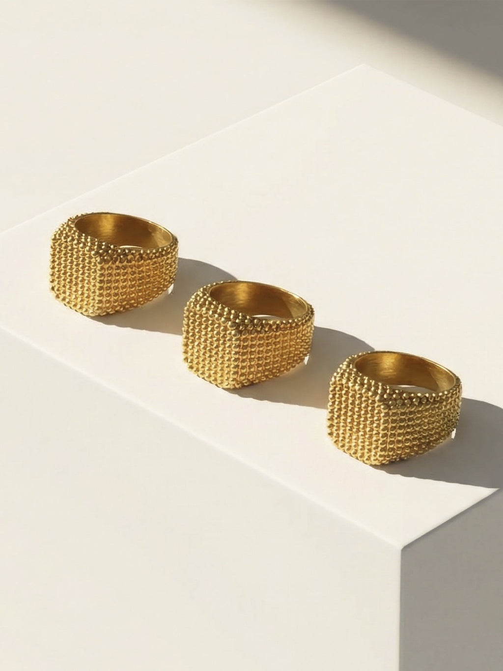 Vintage Square Wide Band Ring