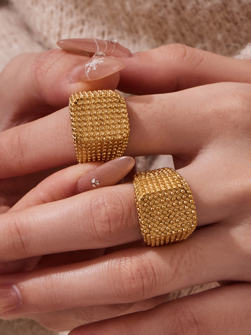 Vintage Square Wide Band Ring