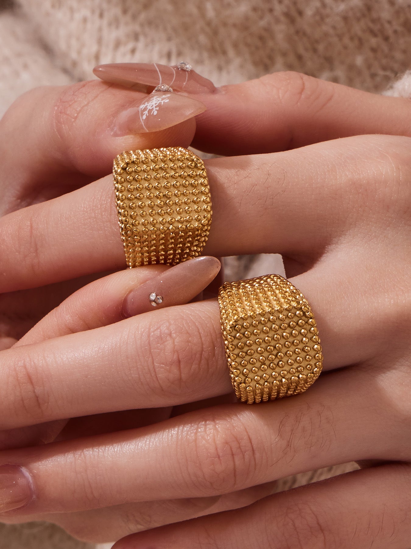 Vintage Square Wide Band Ring