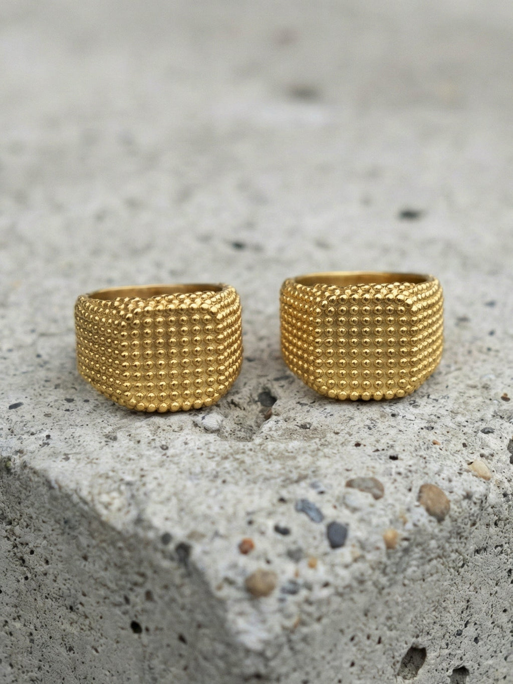 Vintage Square Wide Band Ring