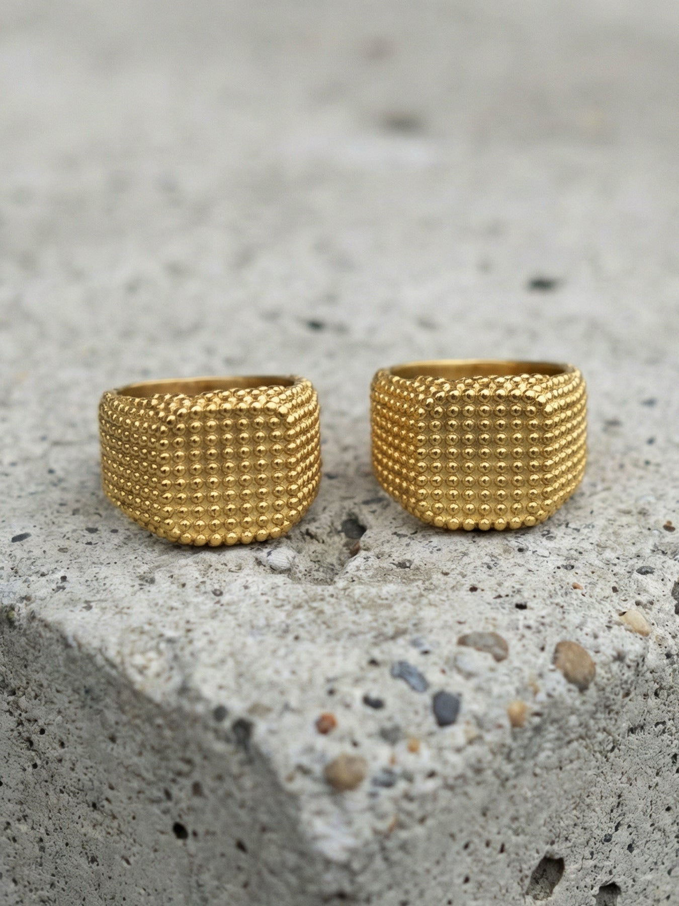 Vintage Square Wide Band Ring