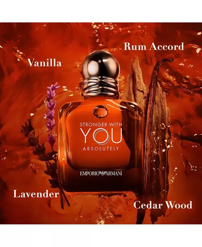 Giorgio Men's Emporio Armani Stronger With You Absolutely Parfum 100ml - MANOUNE Belly_Jewelry Earrings - Navel_Ring - Necklace - Stud - Manoune_Jewelry - Belly_Ring - Navel_Jewelry Titanium Gold_Plated