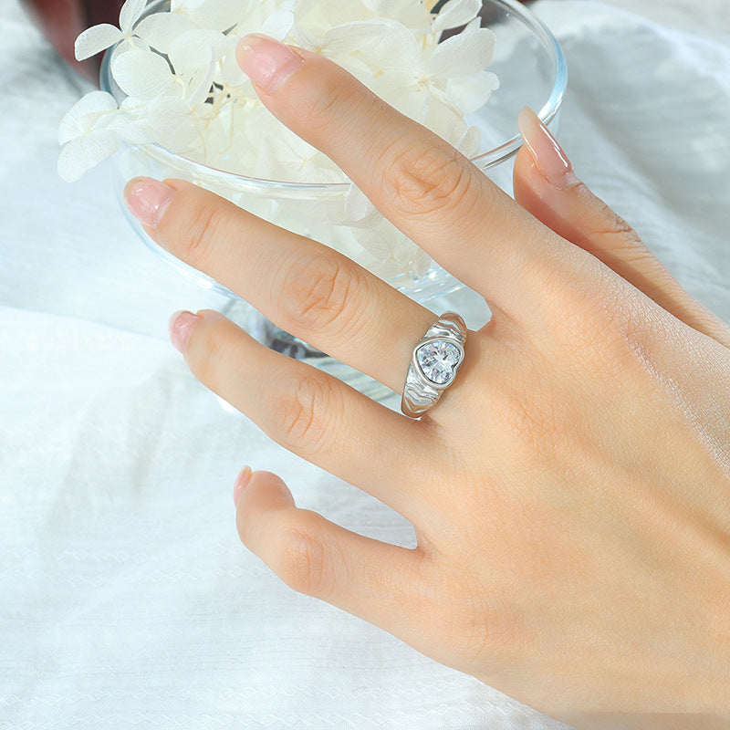 Heart Crystal Ring