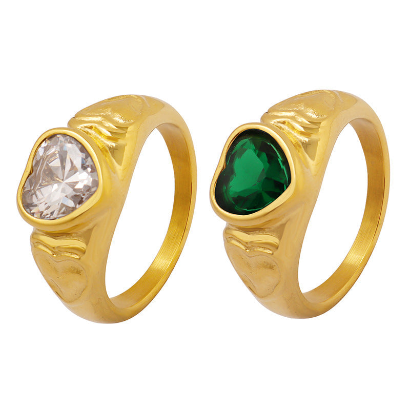 Heart Crystal Ring