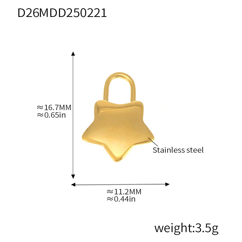 Gold Pendant Charm Necklace