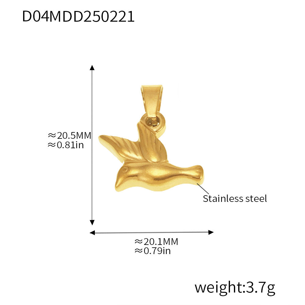 Gold Pendant Charm Necklace