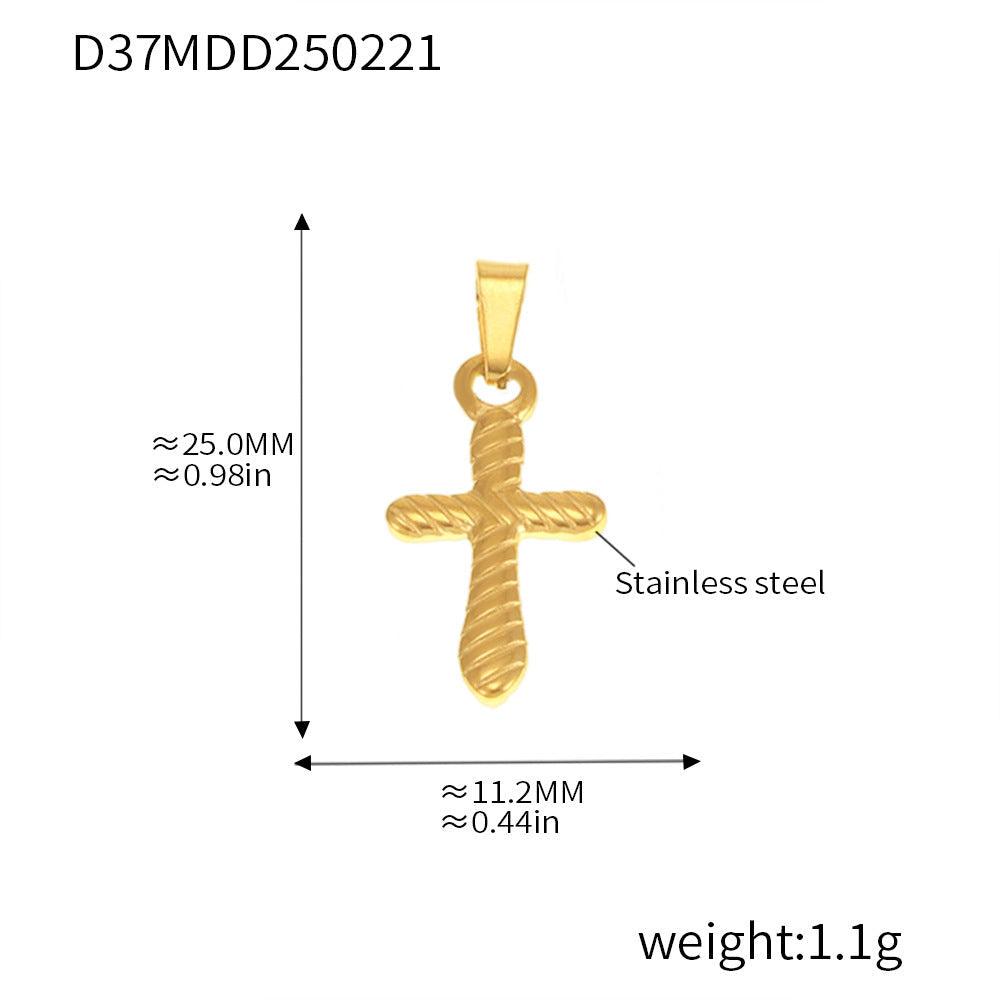 Gold Pendant Charm Necklace
