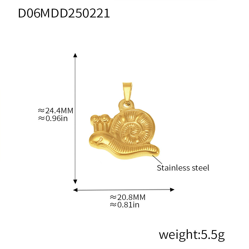 Gold Pendant Charm Necklace