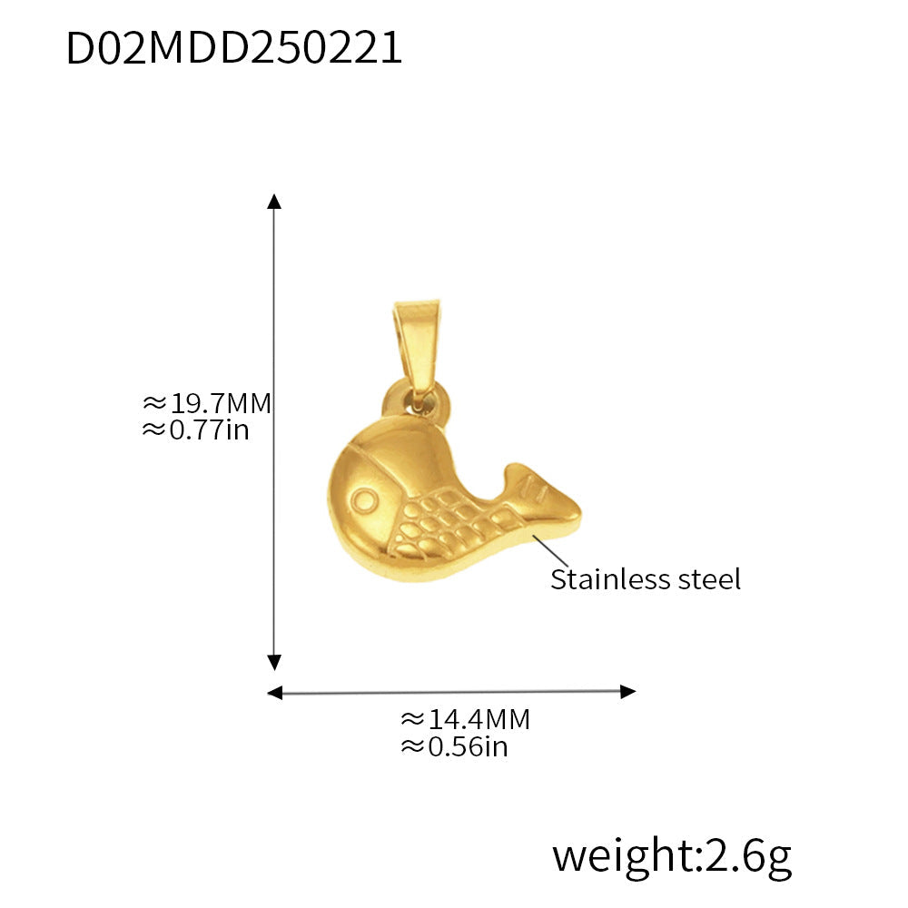 Gold Pendant Charm Necklace