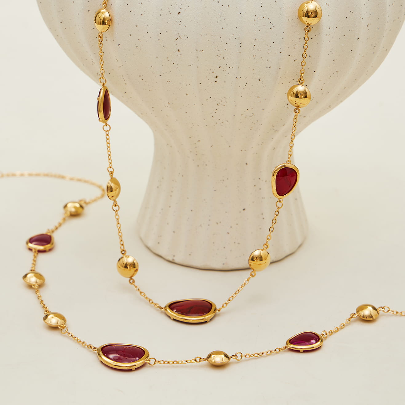 Colorful Glass Stone Jewelry Set