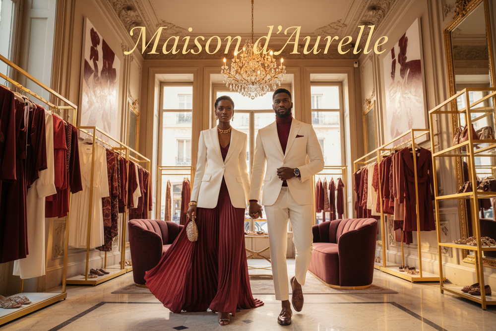 Black Couple in Boutique