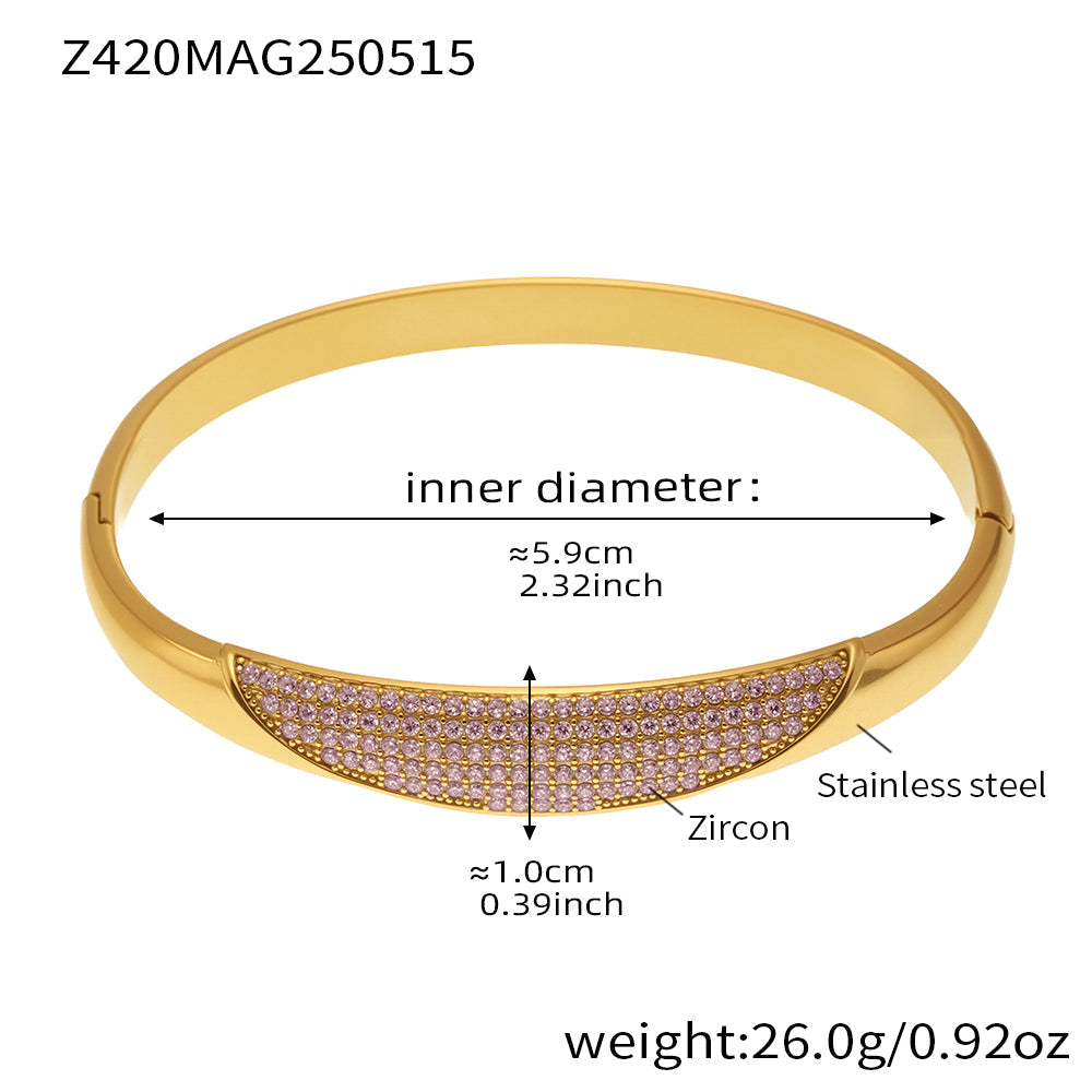 Hypoallergenic 5A Zircon Clasp Bracelet