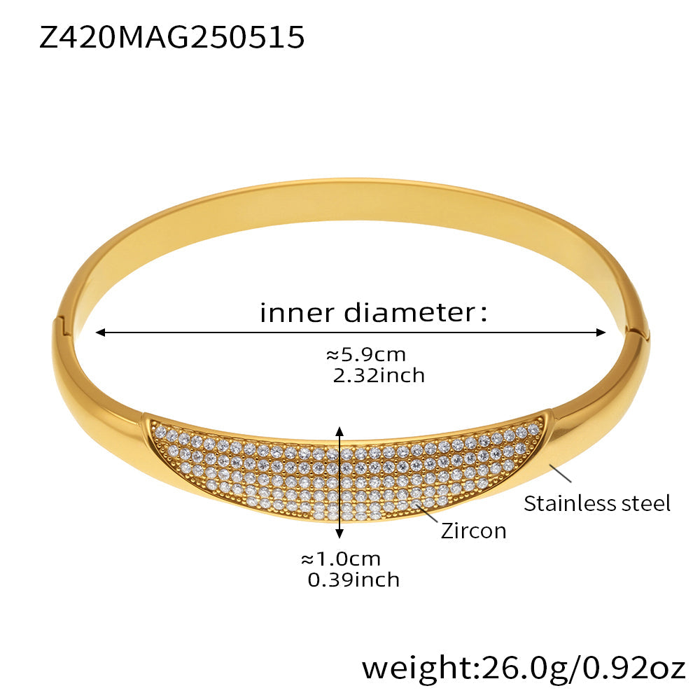 Hypoallergenic 5A Zircon Clasp Bracelet