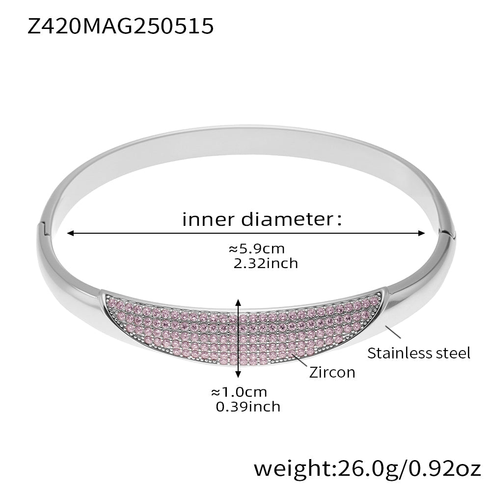 Hypoallergenic 5A Zircon Clasp Bracelet