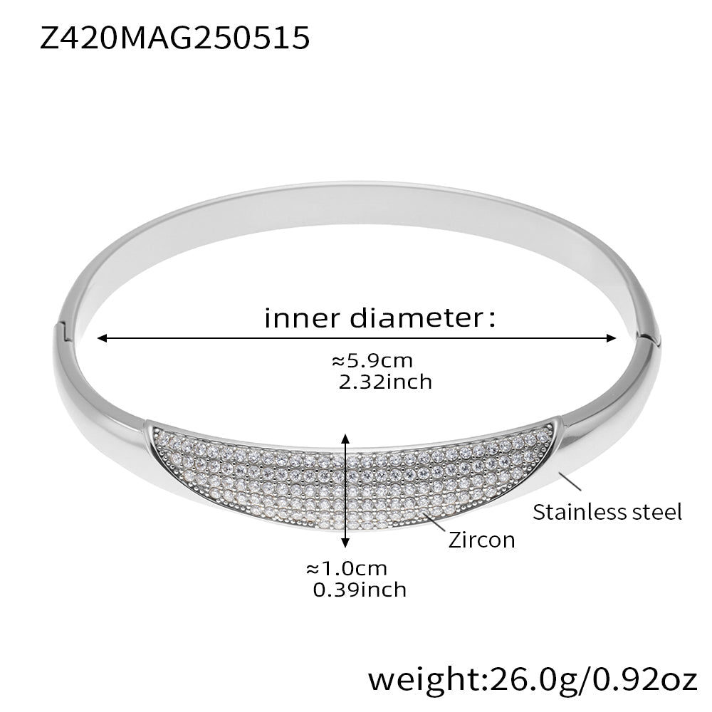 Hypoallergenic 5A Zircon Clasp Bracelet