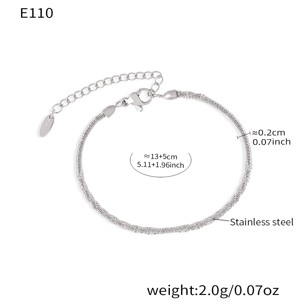 Rope Chain Necklace & Bracelet Set