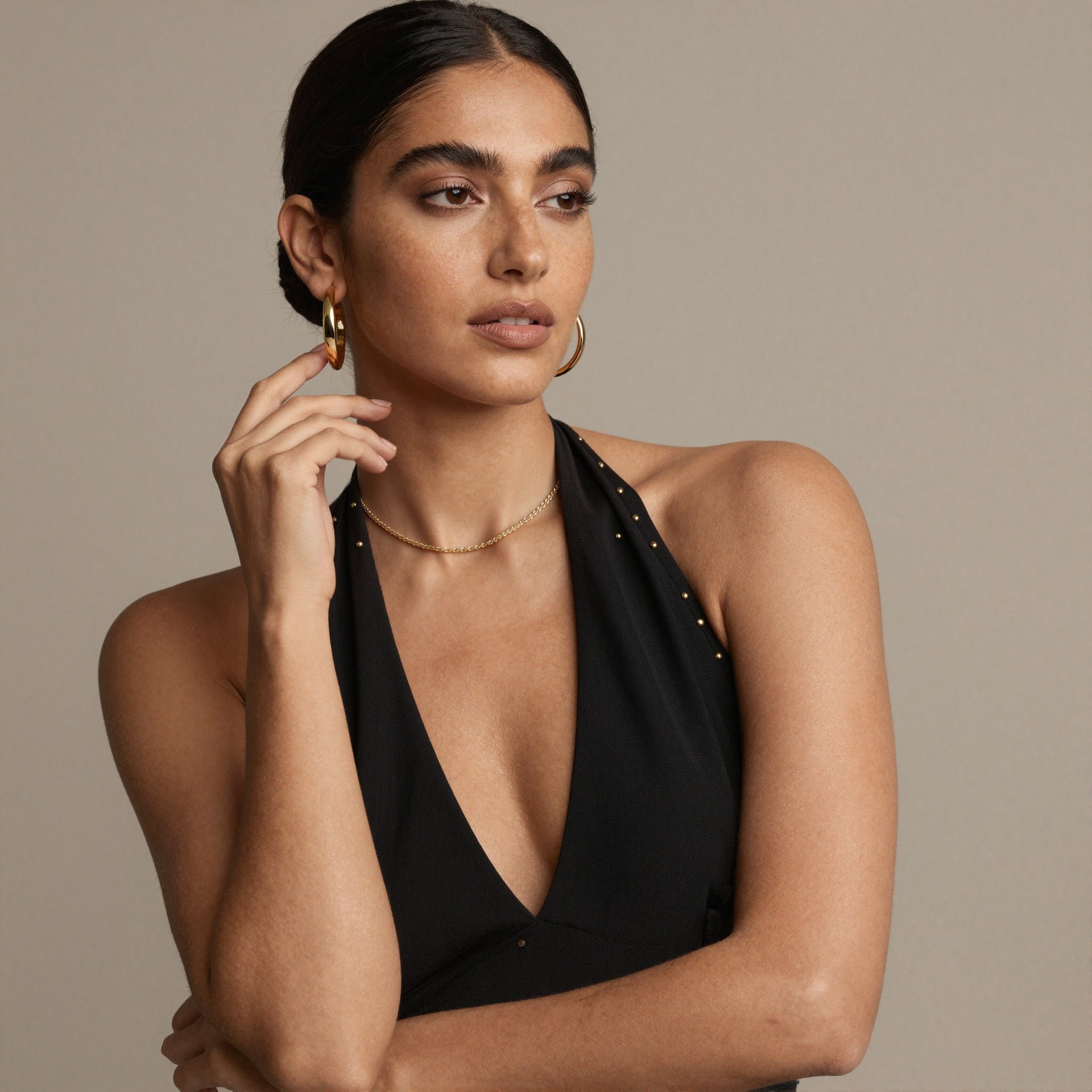 Rope Chain Necklace & Bracelet Set