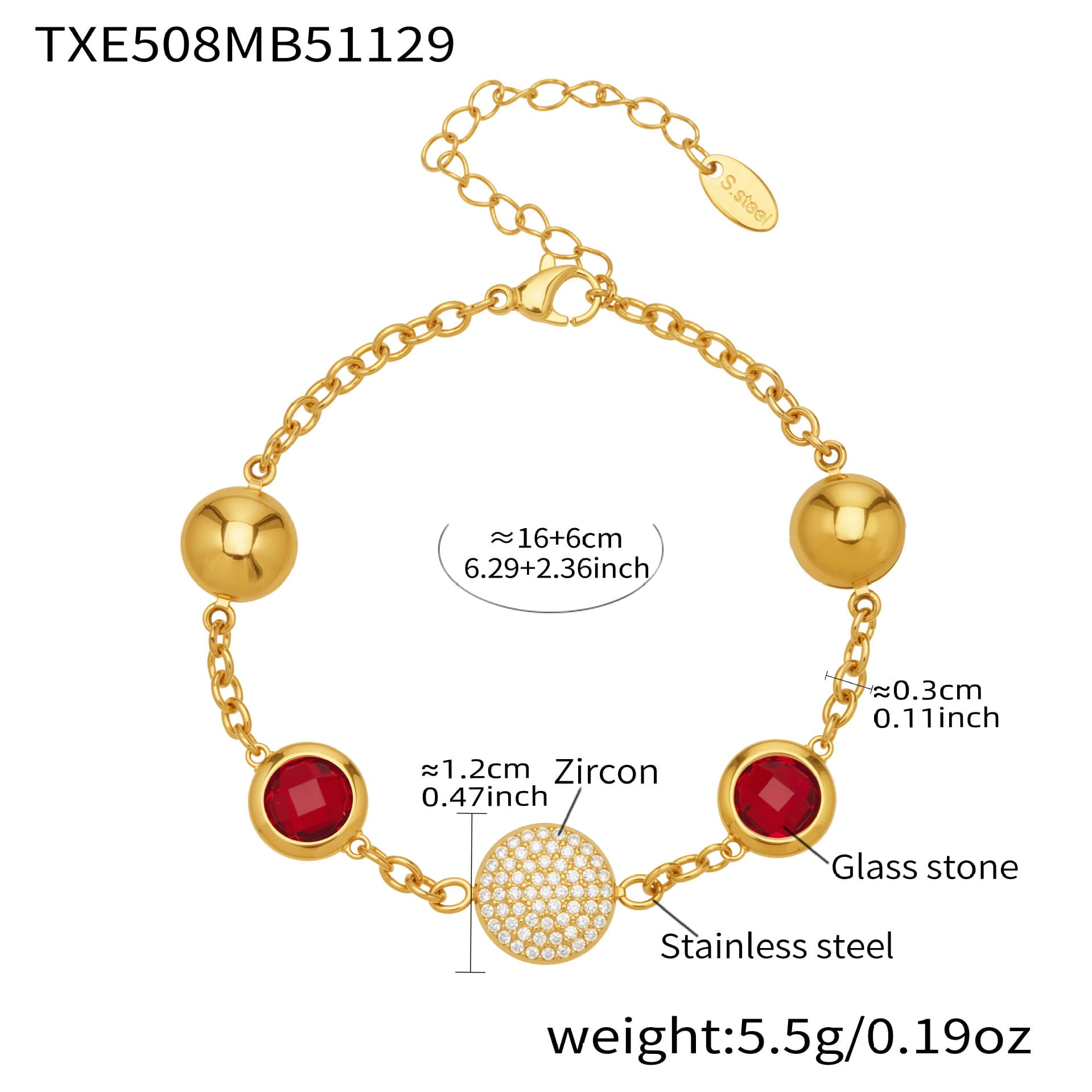 Round Bezel CZ Jewelry Set