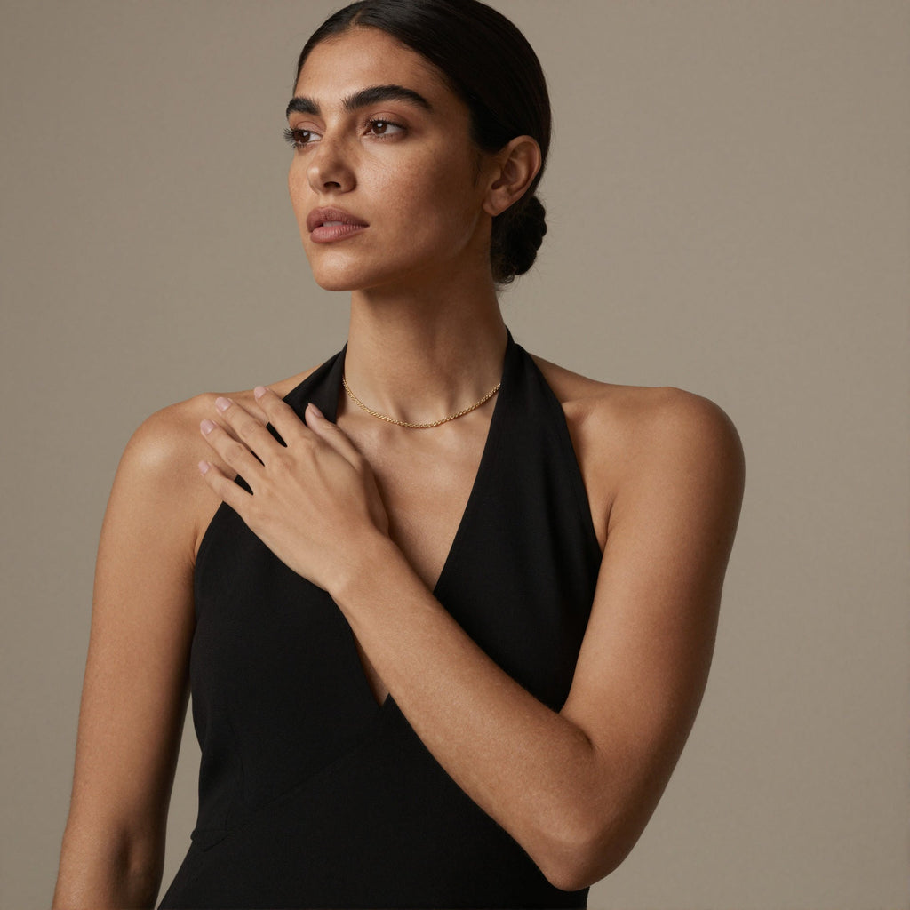 Rope Chain Necklace & Bracelet Set
