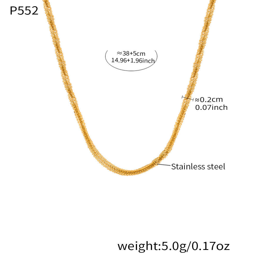 Rope Chain Necklace & Bracelet Set
