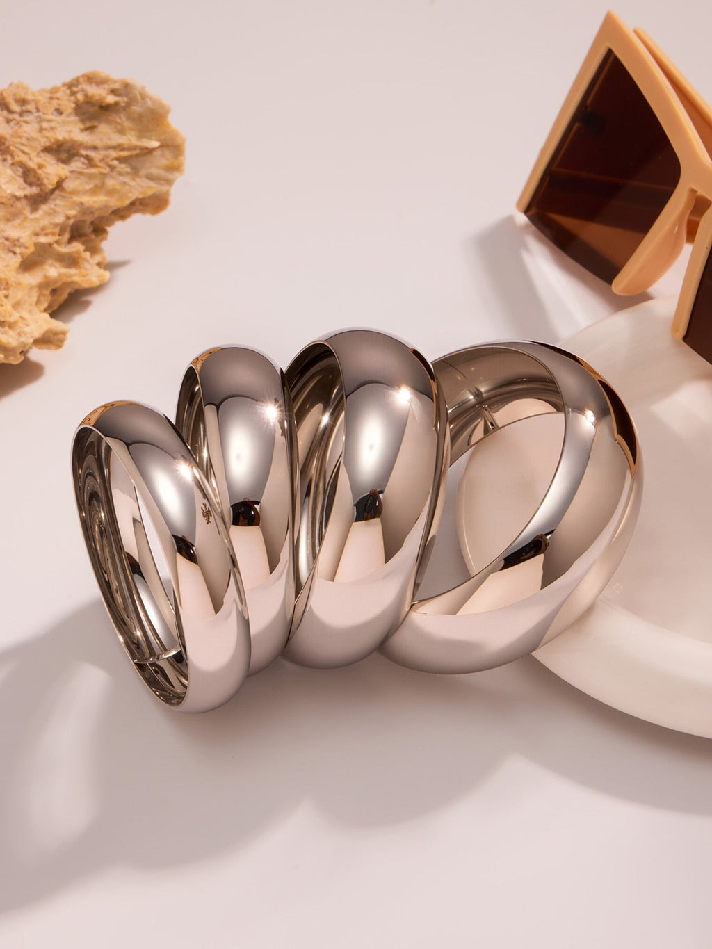 Wide Spherical Cuff Bracelet