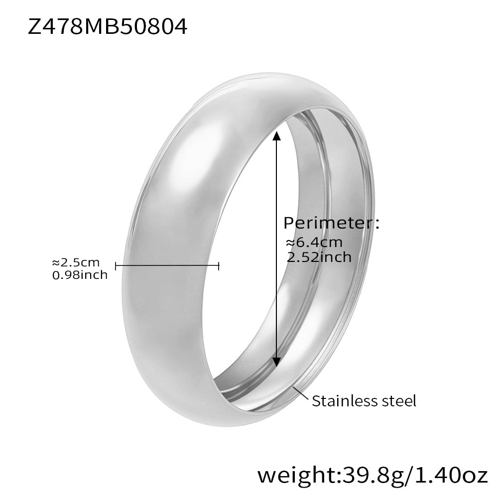 Wide Spherical Cuff Bracelet