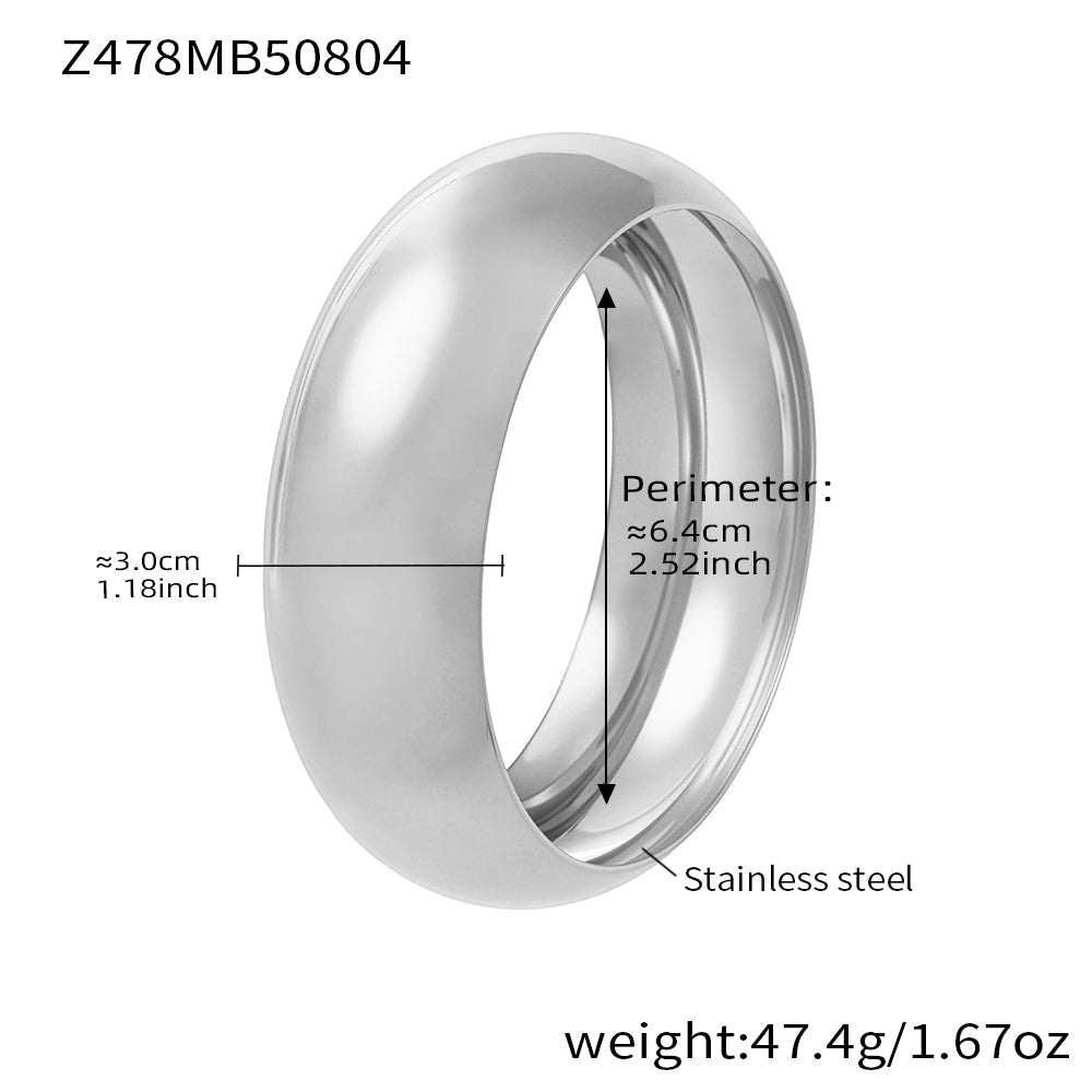 Wide Spherical Cuff Bracelet