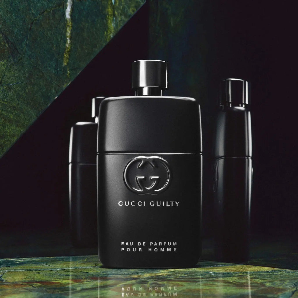 Gucci Guilty Eau de Parfum for Homme with Rose and Cedarwood 3.00 oz - MANOUNE Belly_Jewelry Earrings - Navel_Ring - Necklace - Stud - Manoune_Jewelry - Belly_Ring - Navel_Jewelry Titanium Gold_Plated