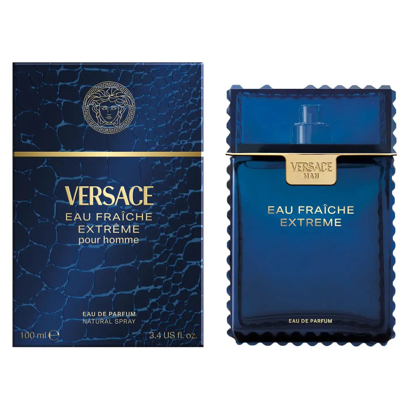 Versace Eau Fraiche Extreme Eau De Parfum 100ml - MANOUNE Belly_Jewelry Earrings - Navel_Ring - Necklace - Stud - Manoune_Jewelry - Belly_Ring - Navel_Jewelry Titanium Gold_Plated