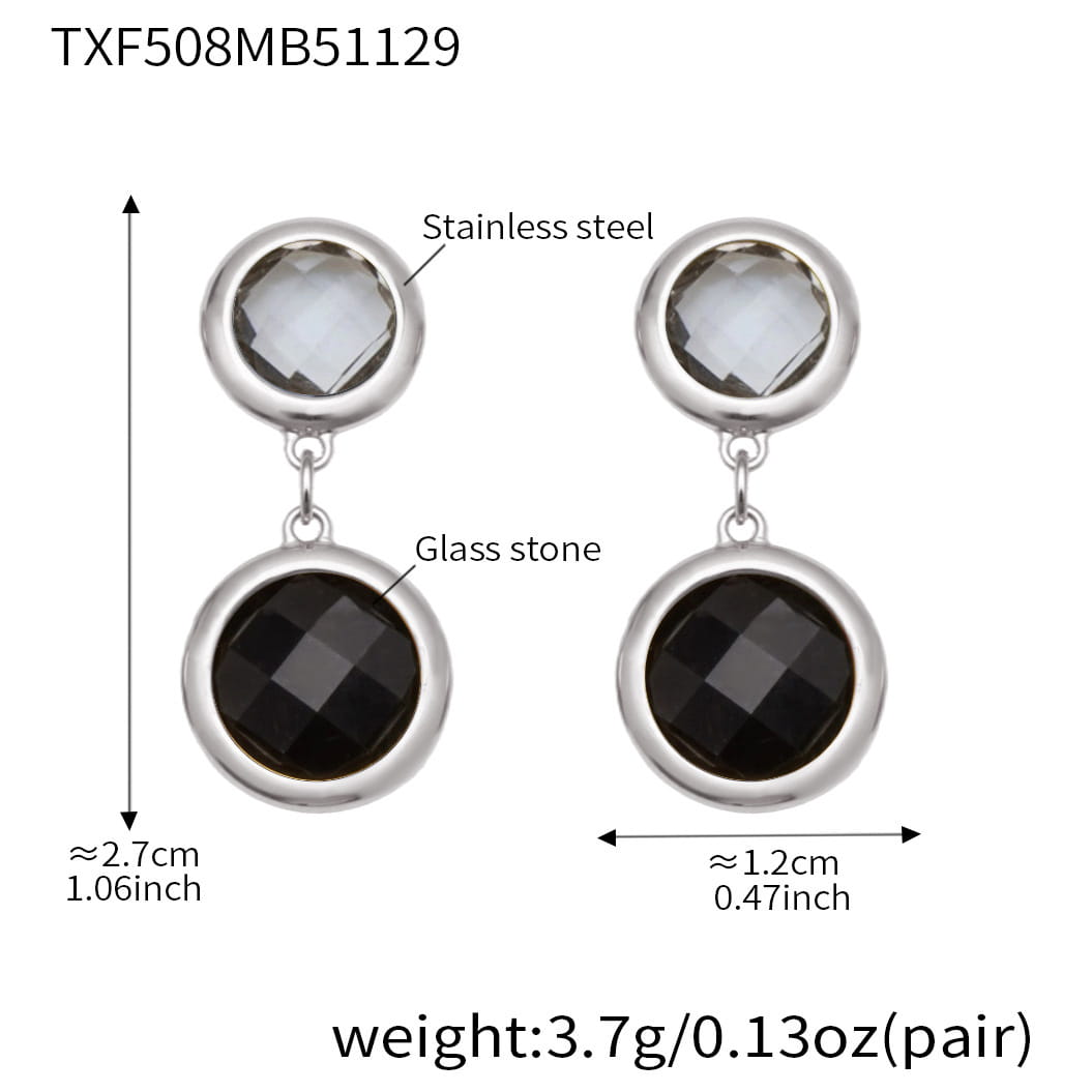 Round Bezel CZ Jewelry Set
