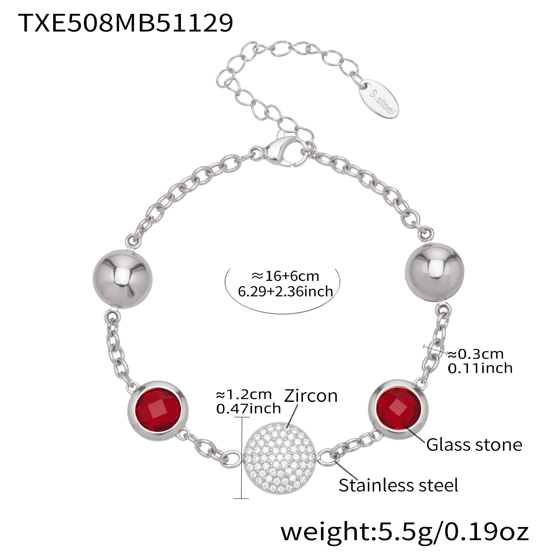 Round Bezel CZ Jewelry Set