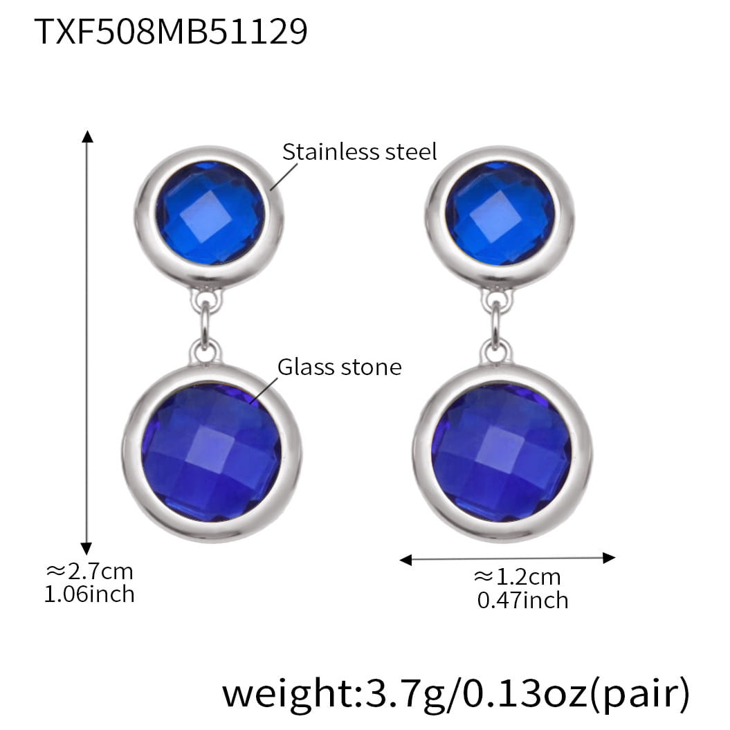 Round Bezel CZ Jewelry Set