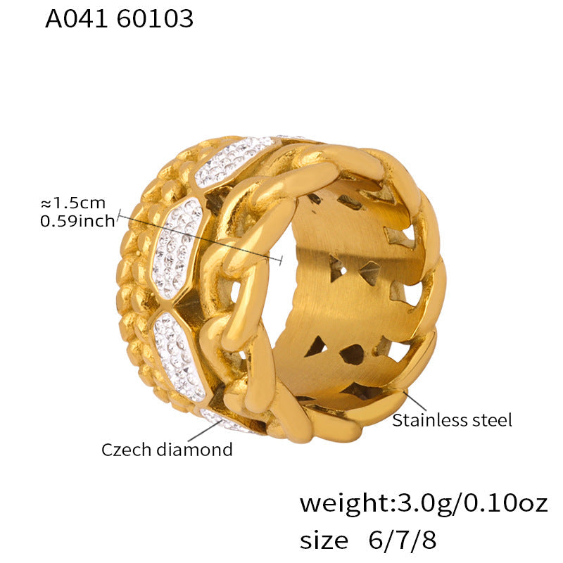 Pavé CZ Gold Ring