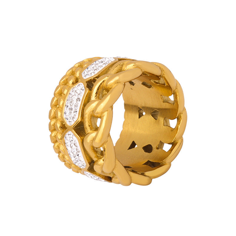 Pavé CZ Gold Ring