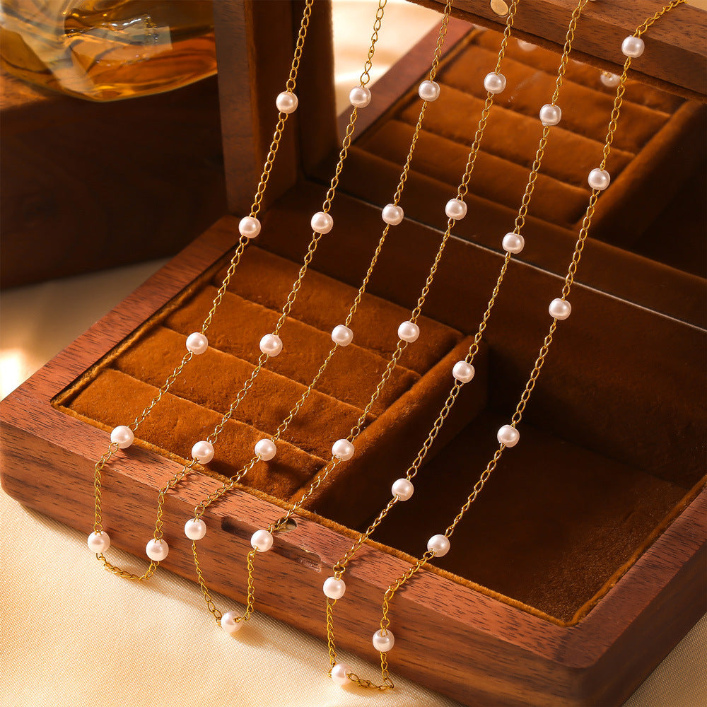Pearl Minimalist Jewelry Set