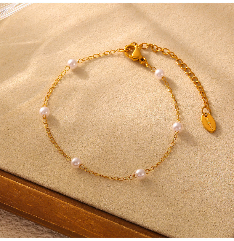 Pearl Minimalist Jewelry Set