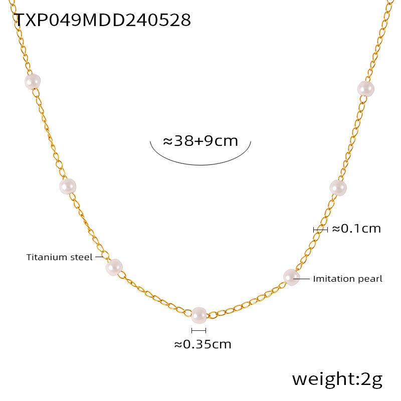 Pearl Minimalist Jewelry Set