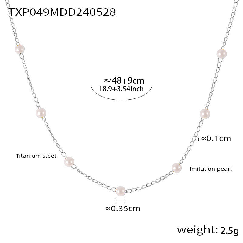 Pearl Minimalist Jewelry Set