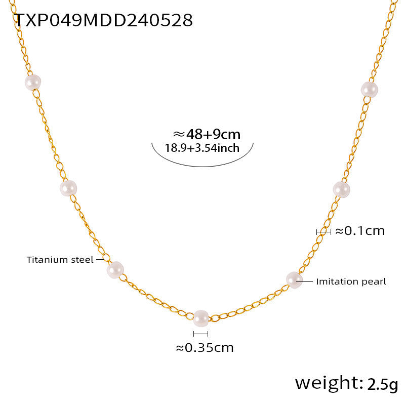 Pearl Minimalist Jewelry Set